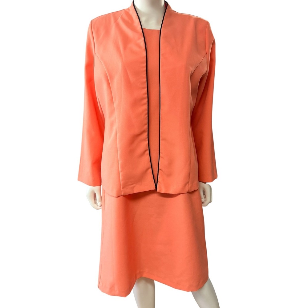 Anthony Richards Vintage Midi Dress Jacket Minimalist Church Wedding Formal 14